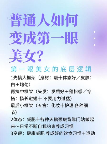 第一眼美女(怎样才能成为第一眼美女)