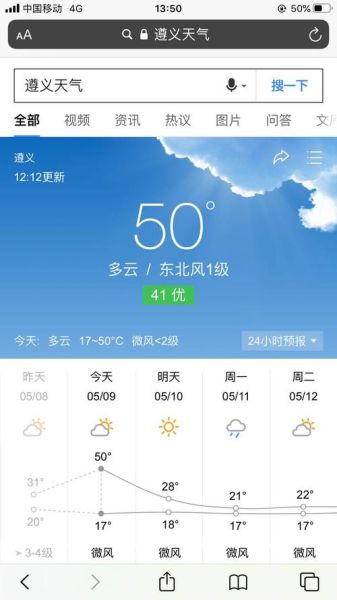 今天遵义几度(  晚上会不会冷)
