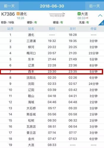 西丰到沈阳火车时刻表(大概多少合适)