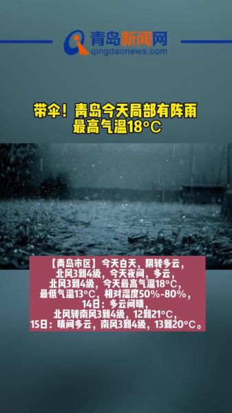 青岛一周天气(  需要带雨伞吗)