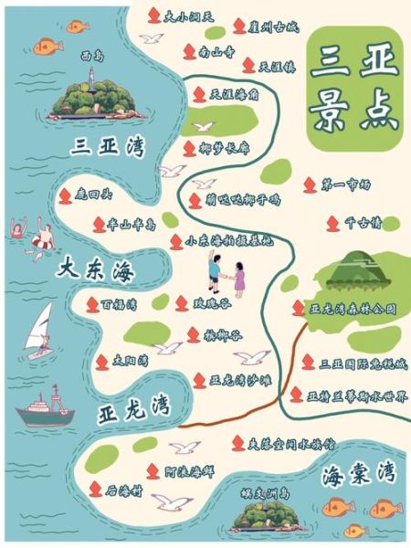 三亚市旅游地图(快速找到你的心头好)