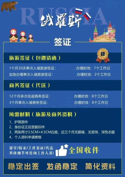 俄罗斯旅游签证(签证需要提前多久准备)