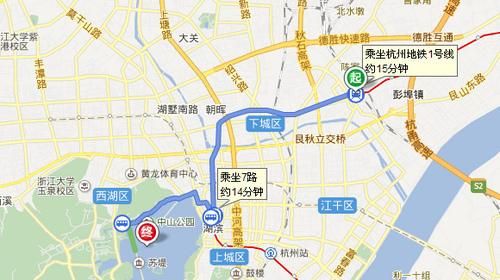 杭州东站到西湖(最便捷路线是哪条)