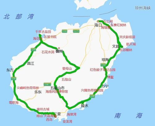 海南路线(到底哪些最值得去)