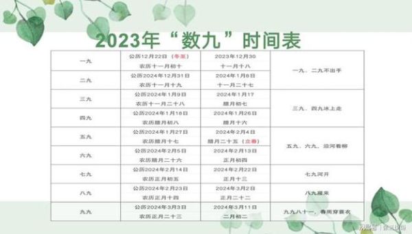 农历查询 今日几九(到底还有多久才结束数九)