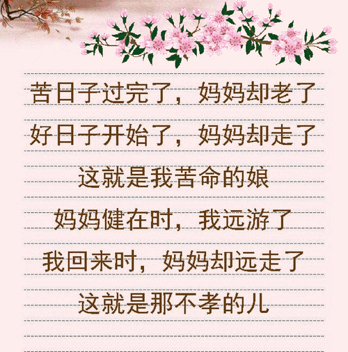 怀念母亲的句子(还有你的笑容)