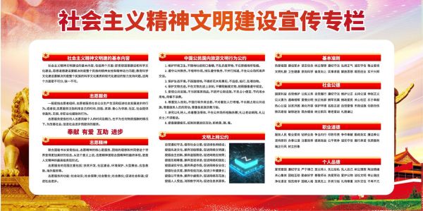 精神文明建设标语(如何共建和谐社会)