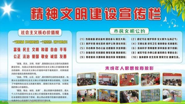 精神文明建设标语(如何共建和谐社会)