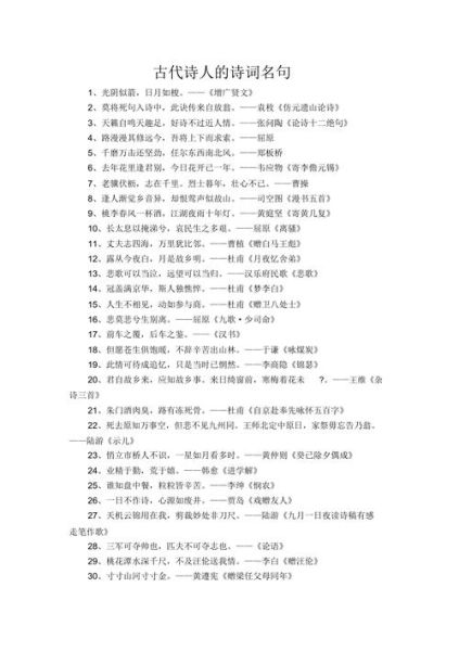 经典诗词名句(哪些名句让你印象深刻)