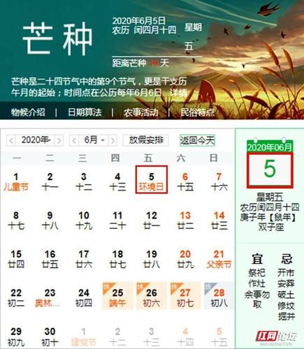 芒种是哪天(今年芒种是什么时候)