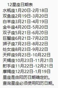 巨蟹座是几月几号到几月几号生日射手座(射手座又是几月几号到几月几号呢)