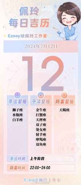 星座运势今日运势查询(幸运数字和颜色是什么)