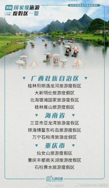国家级旅游度假区名单(你想去哪里放松)