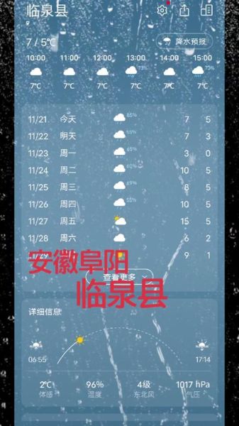 临泉一周天气预报(会一直晴朗吗)
