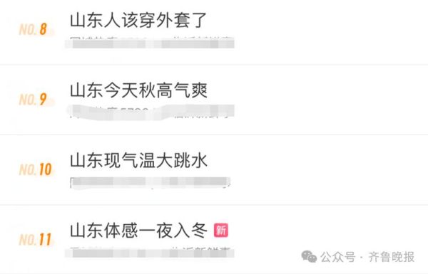 山东今天天气预报(出门穿啥衣服)