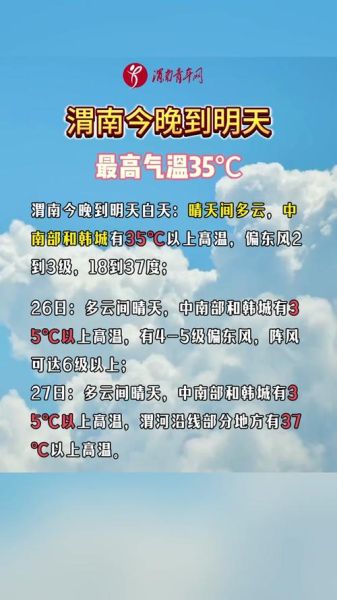 渭南最近一周天气预报(  最高气温多少度)