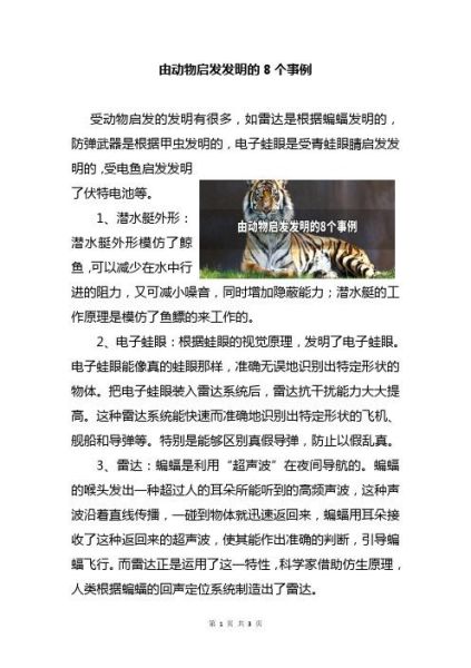 生活中还有哪些发明是受到了动物的启发(自然界还有哪些奇妙的发明家)